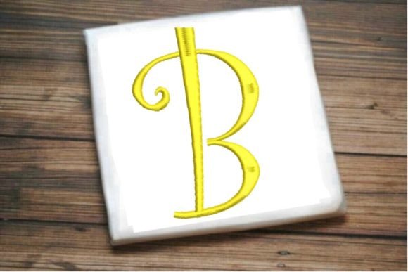 Beautiful Capital B Letter Monogram: Embroidery Designer Review