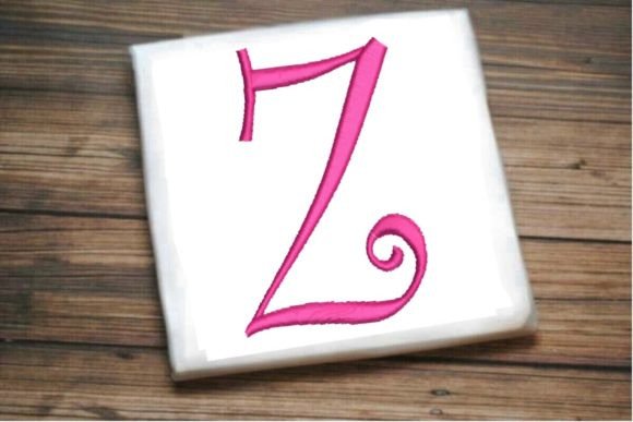Beautiful Capital Z Letter Monogram Embroidery Review