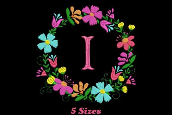 Flower Alphabet Letter I: Whimsical Charm for Handmade Gifts