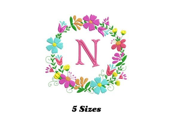 Flower Alphabet Letter N: Whimsical Charm for Personalized Gifts