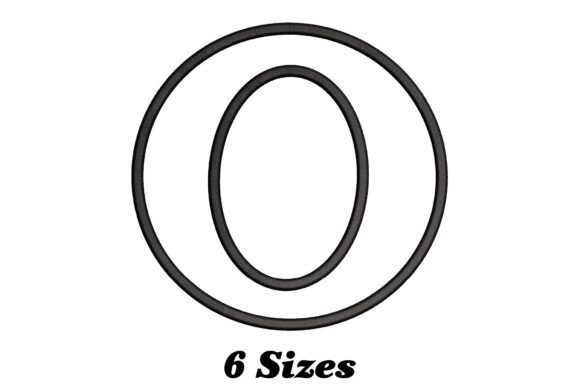 Letter O Outline: A Seasonal Embroidery Staple