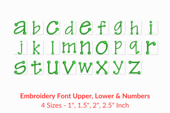 Tinker Toy Font: Playful Embroidery for Holiday Creators